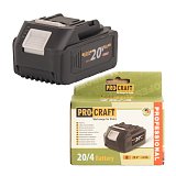Baterie akumulátorová 20V Li-ion 4000 mAh Procraft