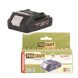 baterie akumulátorová 20V Li-ion,2000mAh Procraft