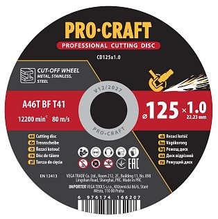 řezný kotouč Procraft CD125x1,0