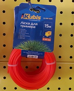 Žací struna do křovinořezu 2,40mm*15m hvězda