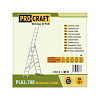 Žebřík hliníkový třídílný 3x9 Procraft PLA3,592