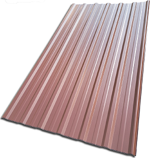 Trapézový plech TP18 ral 8004 lesk rozměr 300/118cm, cena za m2