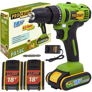 aku vrtací šroubovák Procraft PA18C